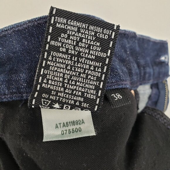7 For All Mankind 7FAM Slimmy Jeans Dark Blue Wash Denim Mens Size 38 x 28.25 - Picture 10 of 10